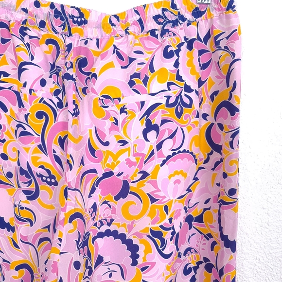 J.CREW Pull-On Silk Paisley Swirl Pants - Picture 9 of 9